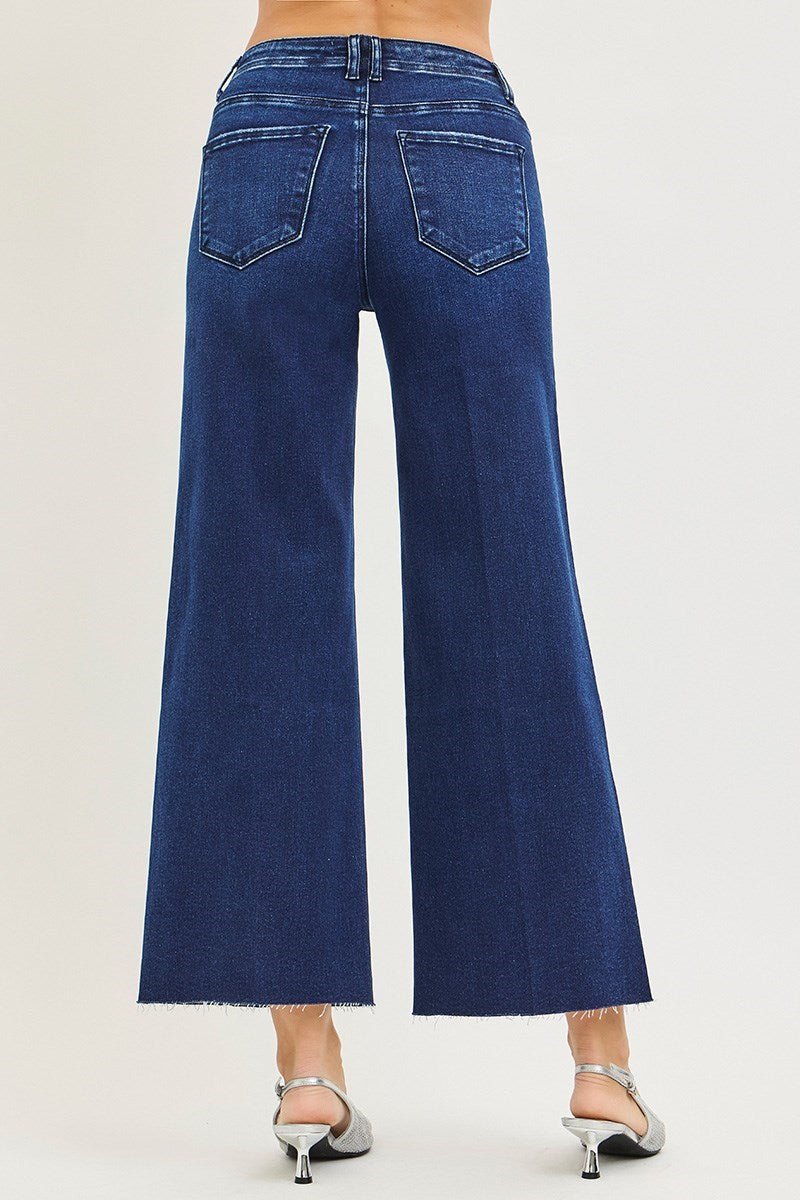 Hattie High Rise Ankle Wide Jeans - MTT Collective