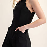 Hattie Scallop Halter Romper - MTT Collective