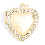 Heart Locket with Rhinestones - MTT Collective