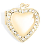 Heart Locket with Rhinestones - MTT Collective