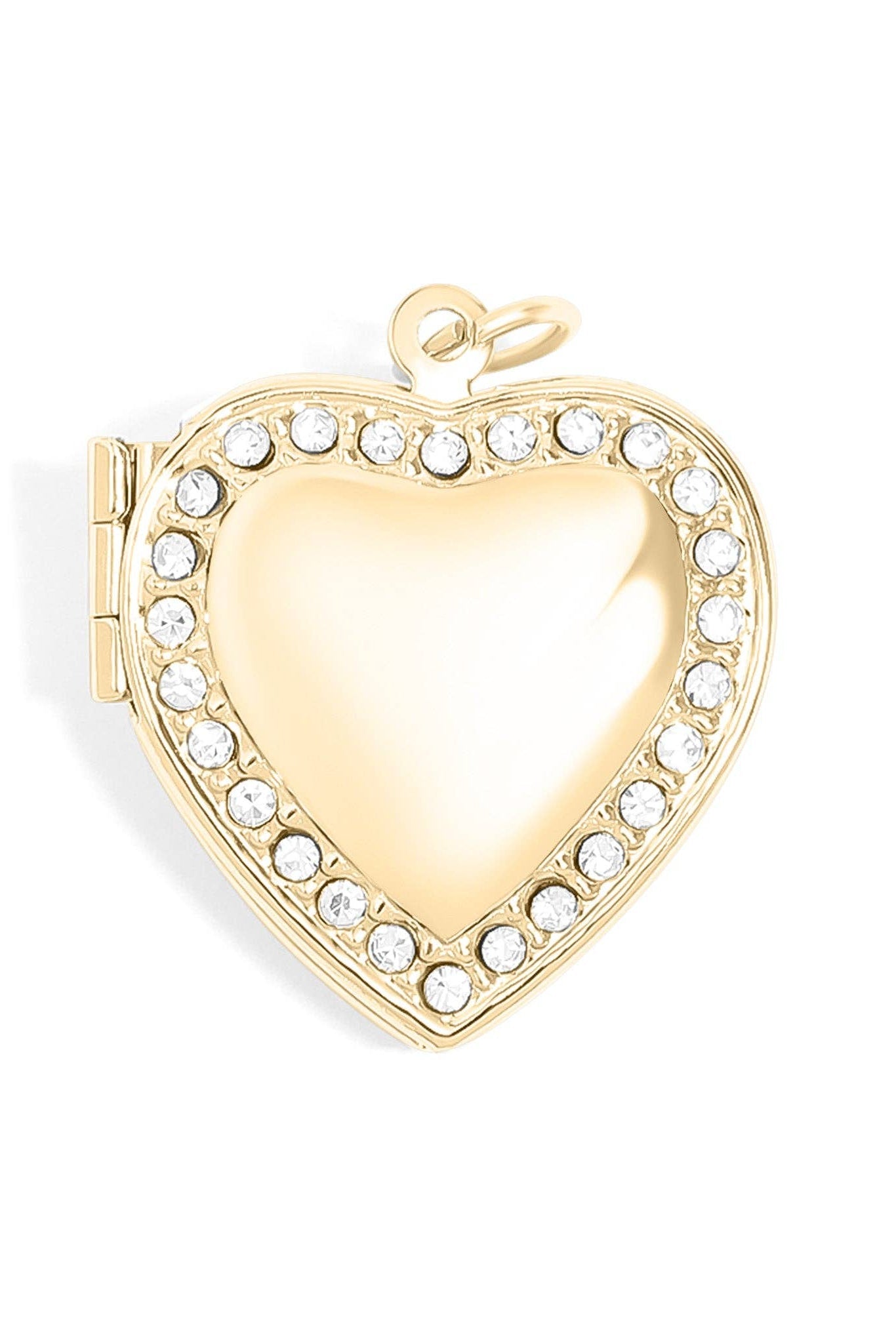 Heart Locket with Rhinestones - MTT Collective