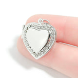 Heart Locket with Rhinestones - MTT Collective