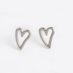 Heart Outline Stud Earrings - MTT Collective
