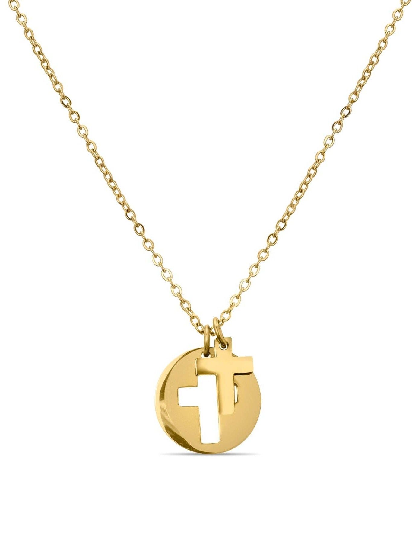 Heidi Cross Cutout Necklace - MTT Collective