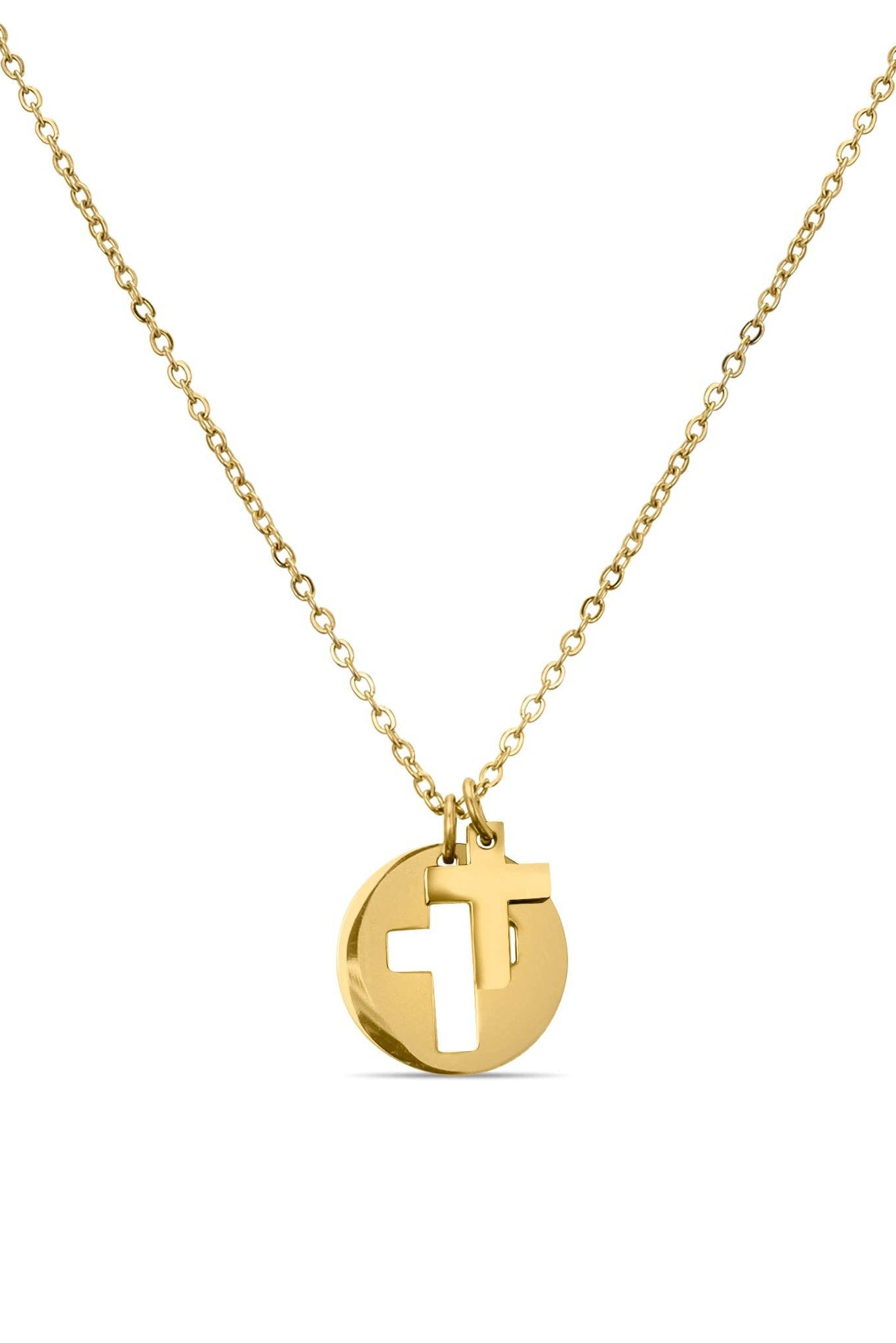 Heidi Cross Cutout Necklace - MTT Collective