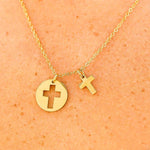Heidi Cross Cutout Necklace - MTT Collective