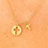 Heidi Cross Cutout Necklace - MTT Collective