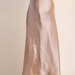 Helena Waist Elastic Band Midi Satin Skirt - MTT Collective