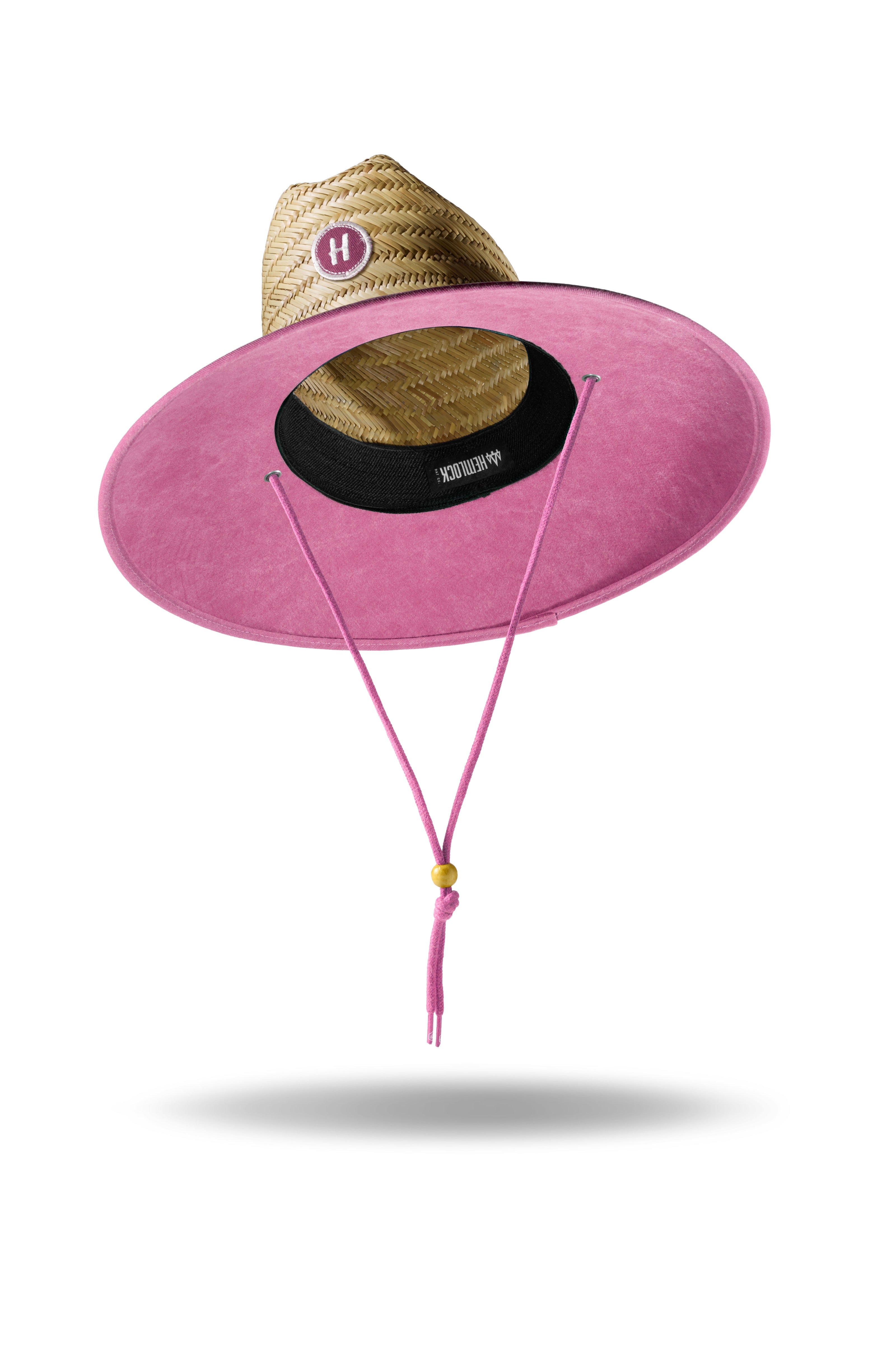 Hemlock UPF 50+ Lifeguard Hat in Solid Pink