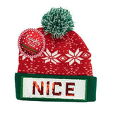 Holiday Naughty Or Nice Sequin Pom Hat - MTT Collective