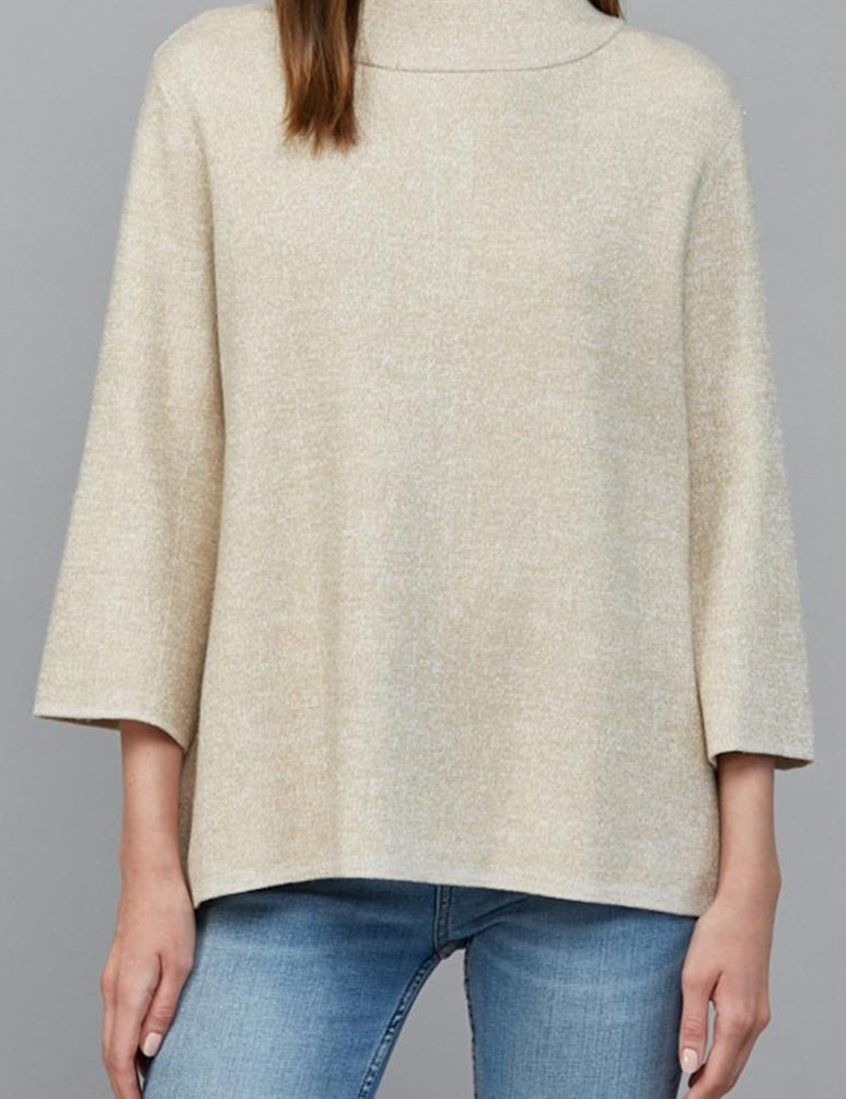 Hollis 3/4 Sleeve Mock Sweater - MTT Collective