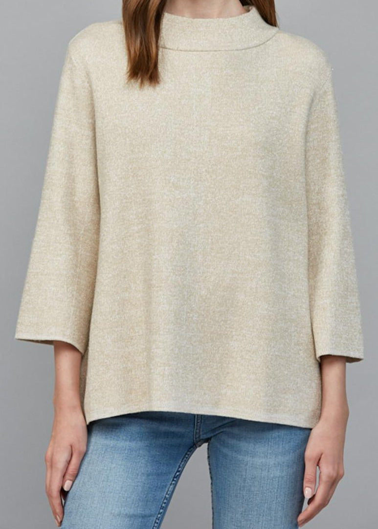 Hollis 3/4 Sleeve Mock Sweater - MTT Collective