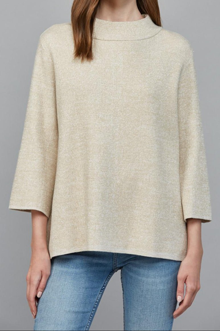 Hollis 3/4 Sleeve Mock Sweater - MTT Collective