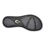OluKai Honu leather beach sandal in Black