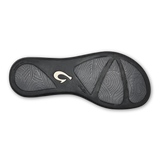 OluKai Honu leather beach sandal in Black