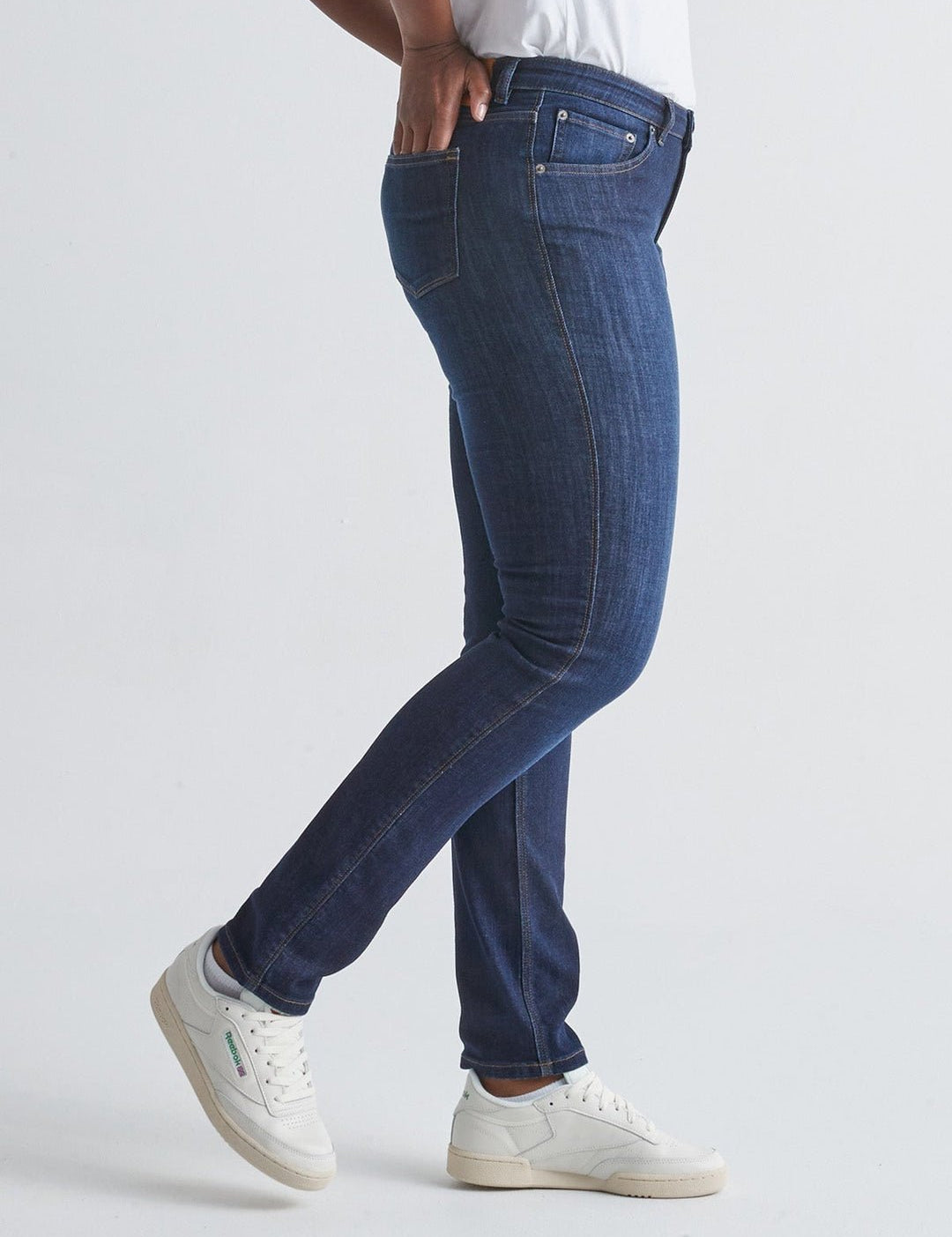 Iconic Dark Wash Slim Straight Stretch Jeans - MTT Collective
