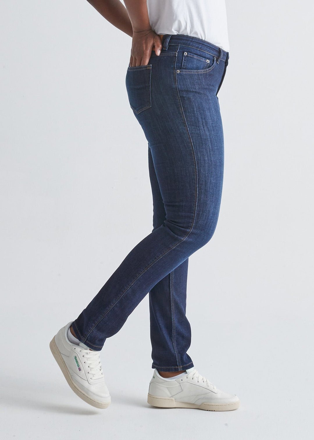 Iconic Dark Wash Slim Straight Stretch Jeans - MTT Collective