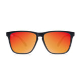 Matte Black / Red Sunset Fast Lanes Sunglasses