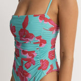 Inferna Floral Scrunched Side One Piece - MTT Collective
