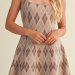Iris Argyle Pattern Sweater Dress - MTT Collective