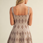 Iris Argyle Pattern Sweater Dress - MTT Collective