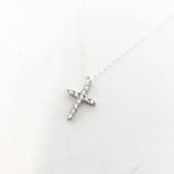 Isabelle Rhinestone Rugged Cross Necklace - MTT Collective