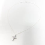 Isabelle Rhinestone Rugged Cross Necklace - MTT Collective