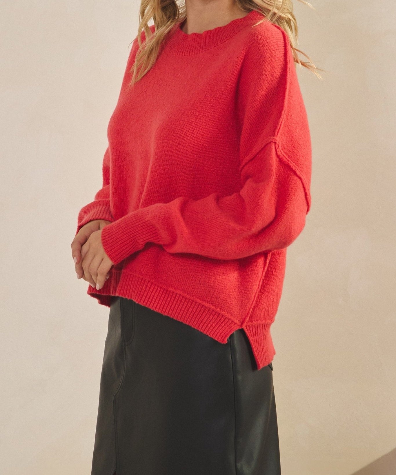 Isla Reverse Stitch Sweater - MTT Collective