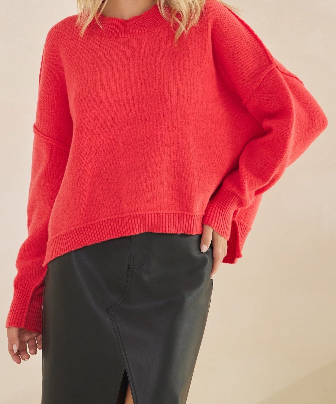 Isla Reverse Stitch Sweater - MTT Collective