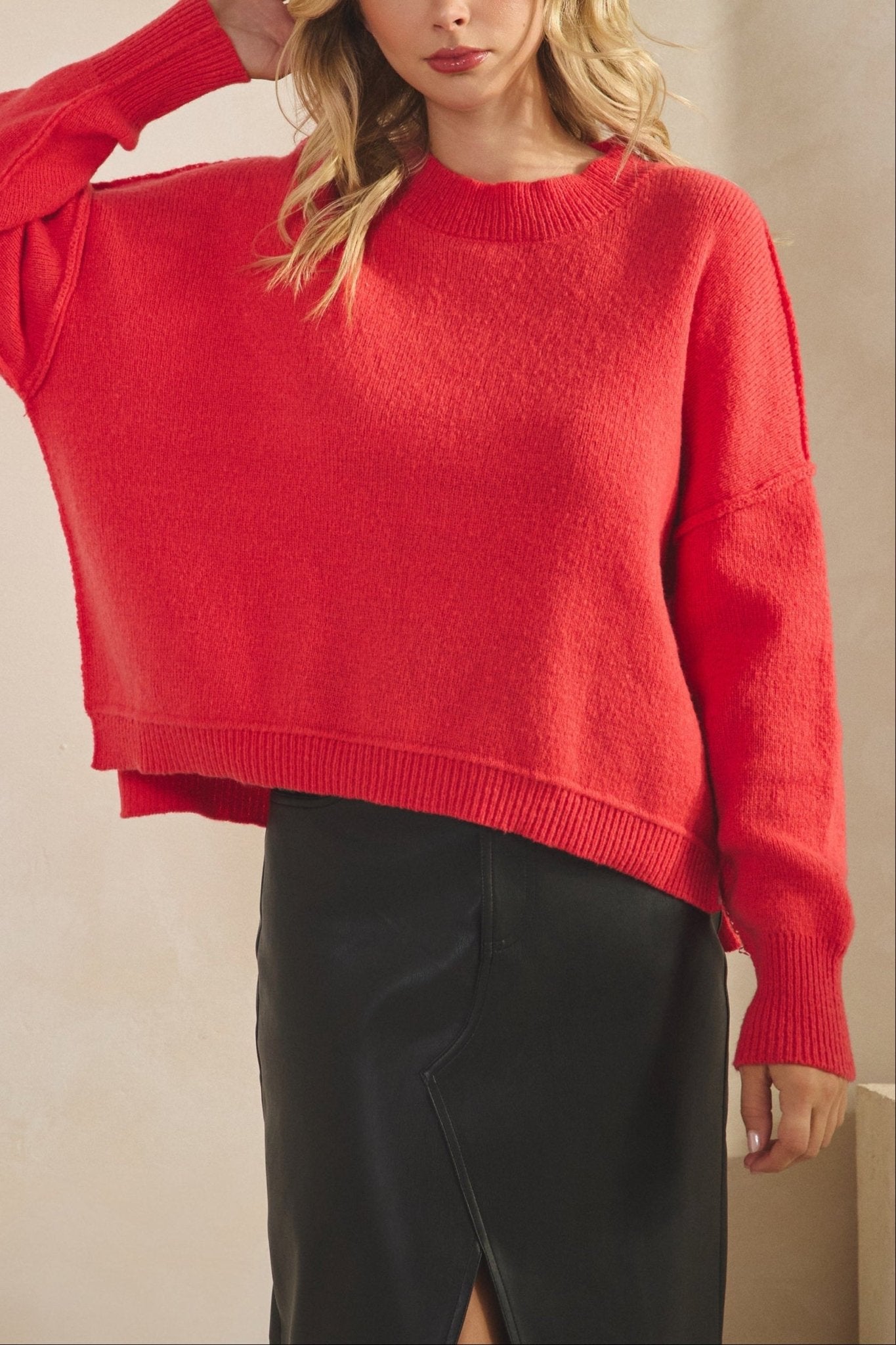 Isla Reverse Stitch Sweater - MTT Collective