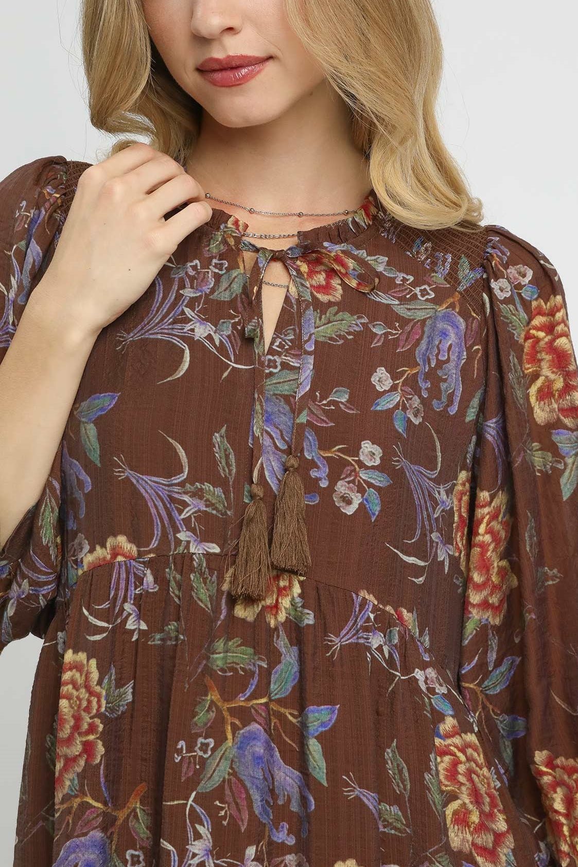 Isla Tiered Boho Midi Dress - MTT Collective