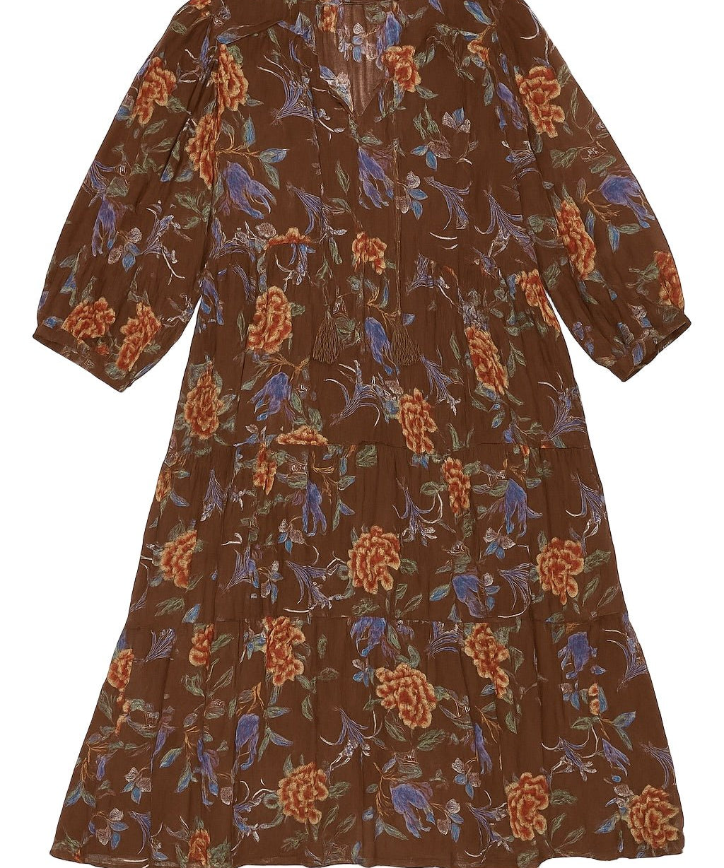 Isla Tiered Boho Midi Dress - MTT Collective