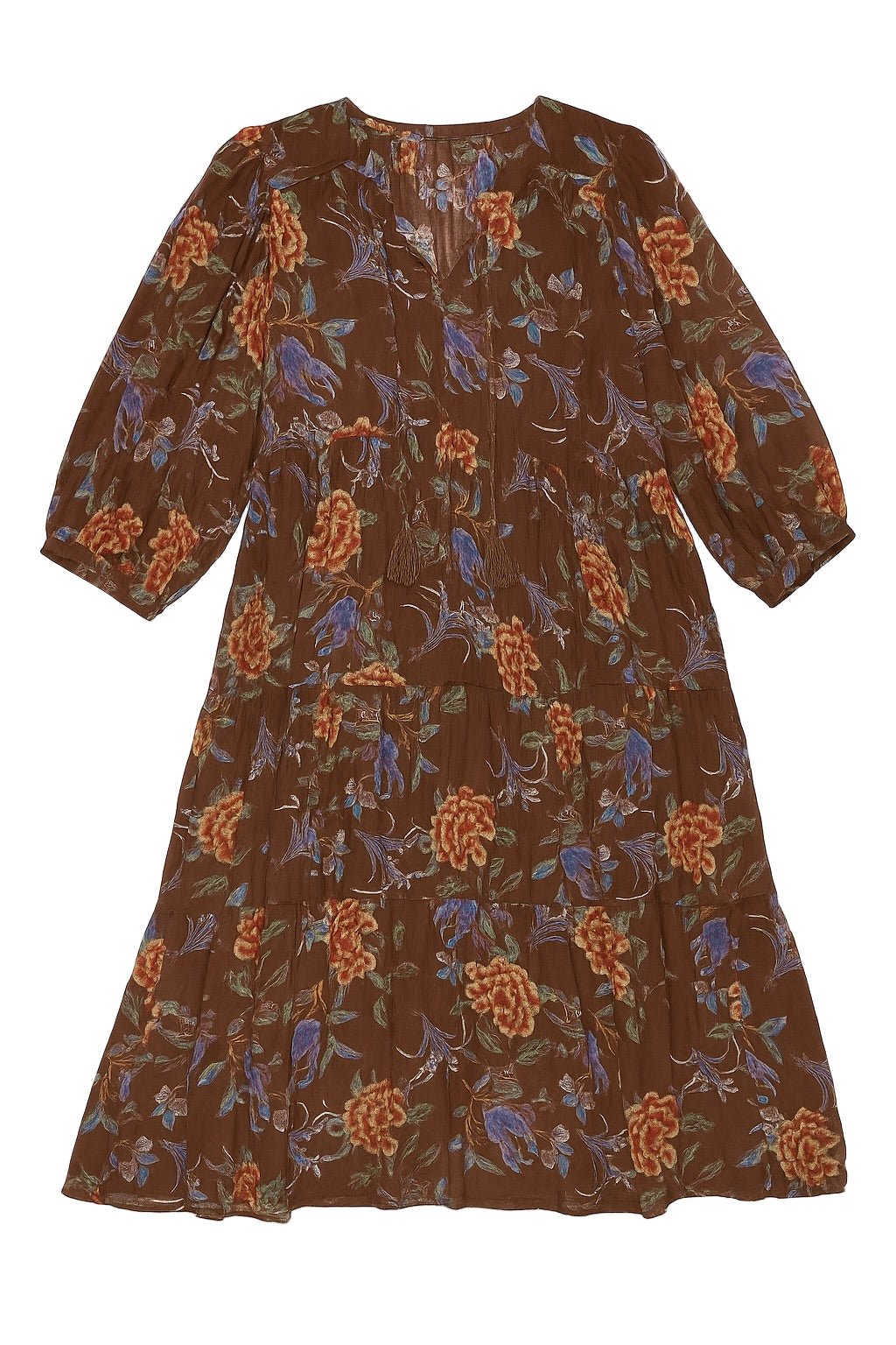 Isla Tiered Boho Midi Dress - MTT Collective