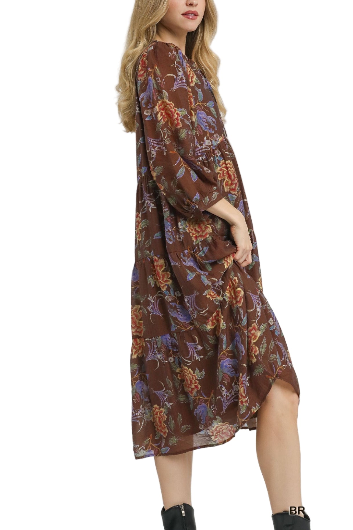 Isla Tiered Boho Midi Dress - MTT Collective