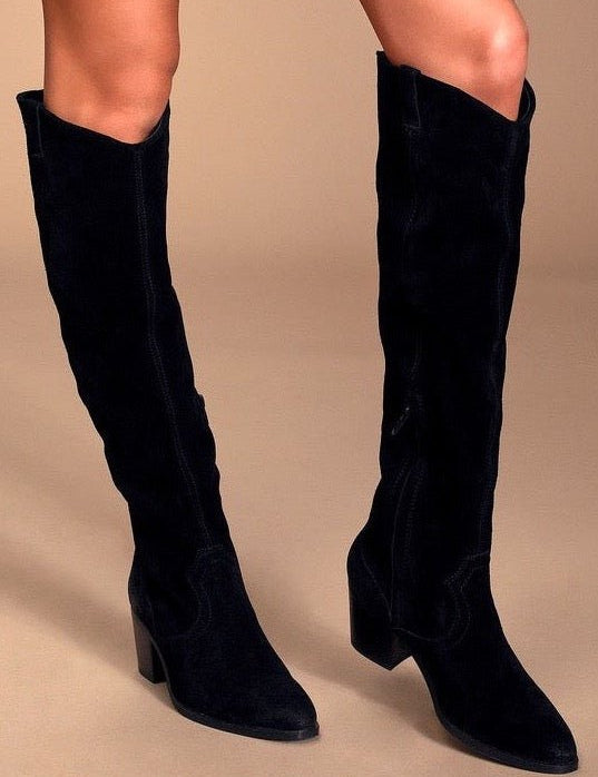 Izzy Suede Upper High Bootie - MTT Collective