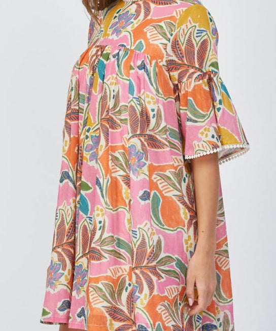 Jacque Lace Trimmed Swing Dress - MTT Collective