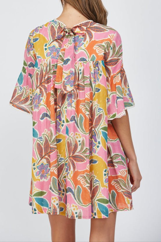 Jacque Lace Trimmed Swing Dress - MTT Collective