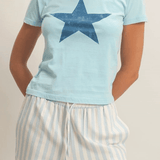 Jada Star Graphic Crew Neck Tee - MTT Collective