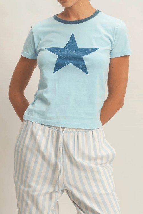 Jada Star Graphic Crew Neck Tee - MTT Collective