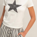 Jada Star Graphic Crew Neck Tee - MTT Collective