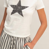 Jada Star Graphic Crew Neck Tee - MTT Collective