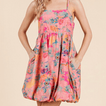 Jane Floral Print Mini Dress - MTT Collective