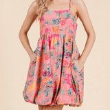 Jane Floral Print Mini Dress - MTT Collective