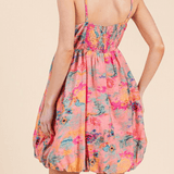 Jane Floral Print Mini Dress - MTT Collective
