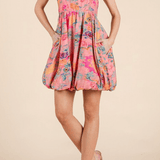 Jane Floral Print Mini Dress - MTT Collective
