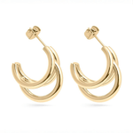 Janet Statement Layered Hoop Earrings - MTT Collective