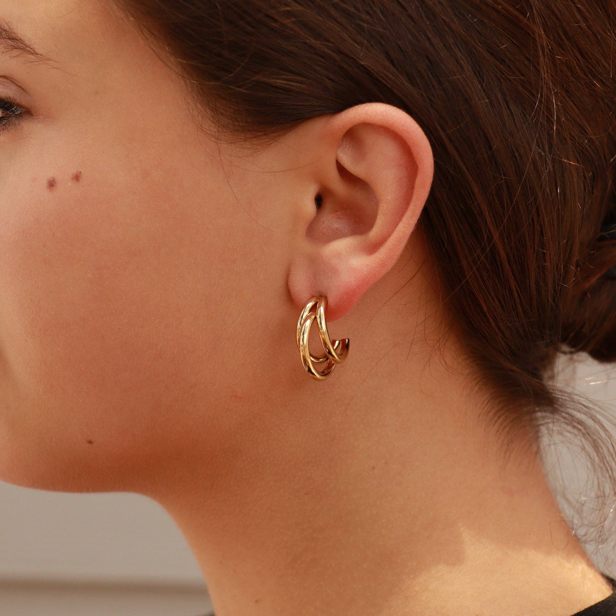 Janet Statement Layered Hoop Earrings - MTT Collective
