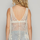 Janice Sleeveless Woven Crotchet Top - MTT Collective