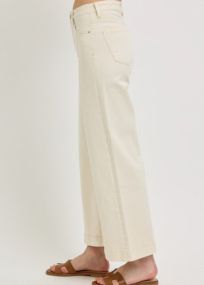 Janine High Rise - Crop Wide Pants - MTT Collective