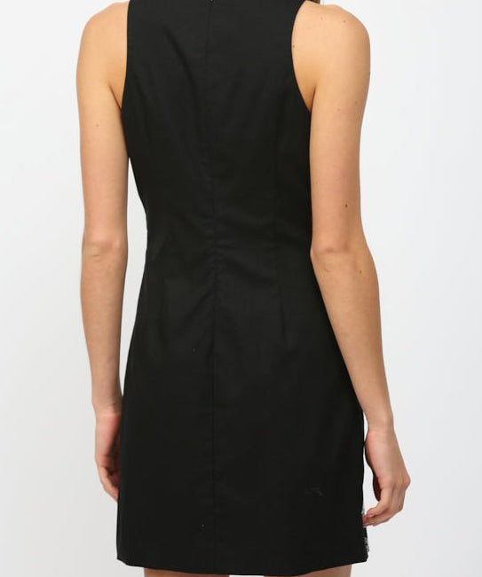Jayden Embroidered Linen Fitted Dress - MTT Collective
